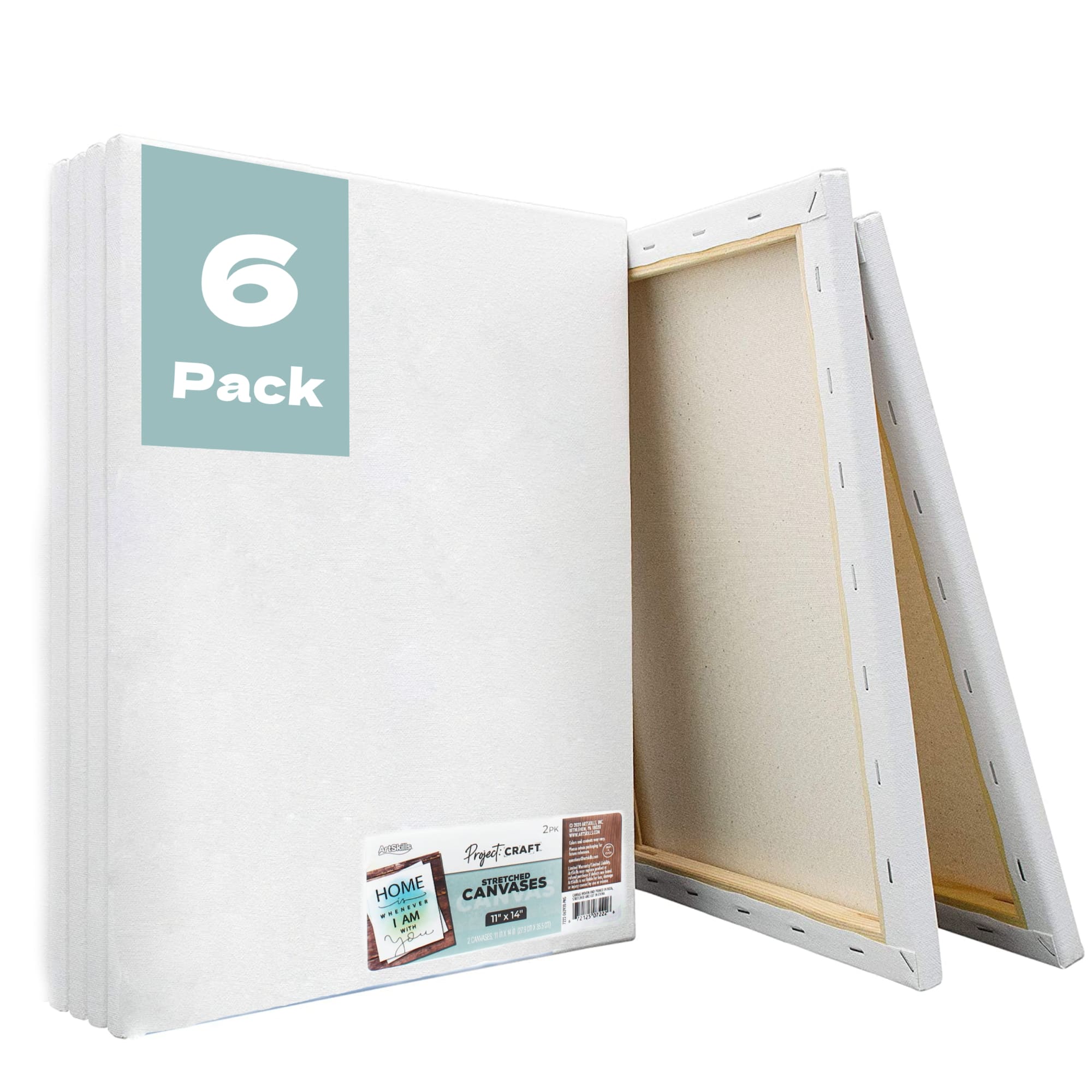 ArtSkills® Pack 11" x 14" Stretched Painting Canvas